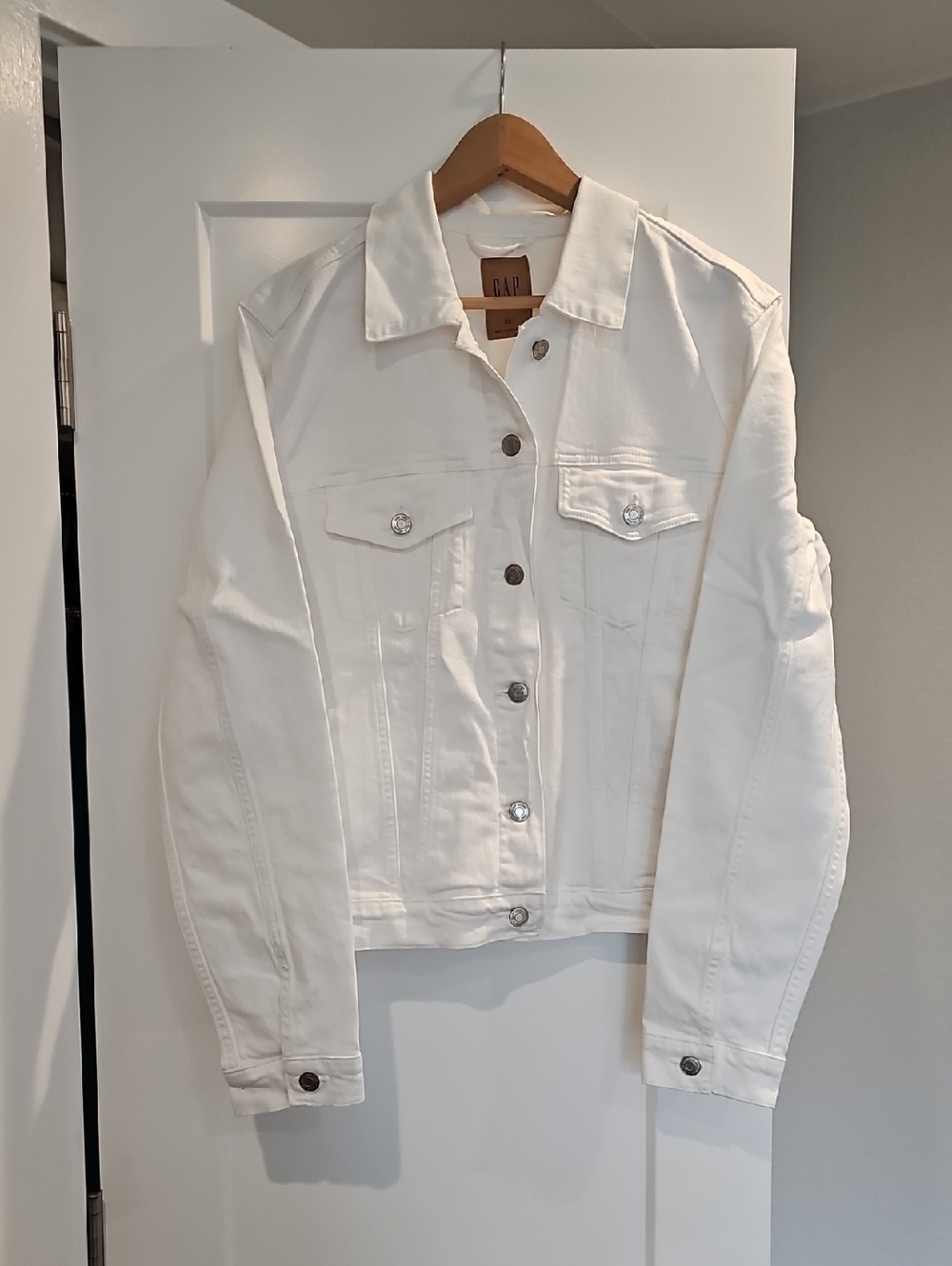 GAP White Denim Jacket
